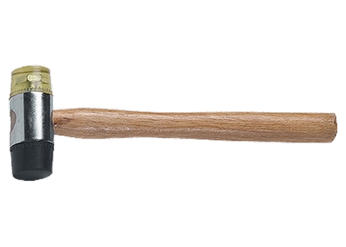 Молоток рихтувальний, бойки 35 мм, комбінована головка, дерев'яна ручка// SPARTA