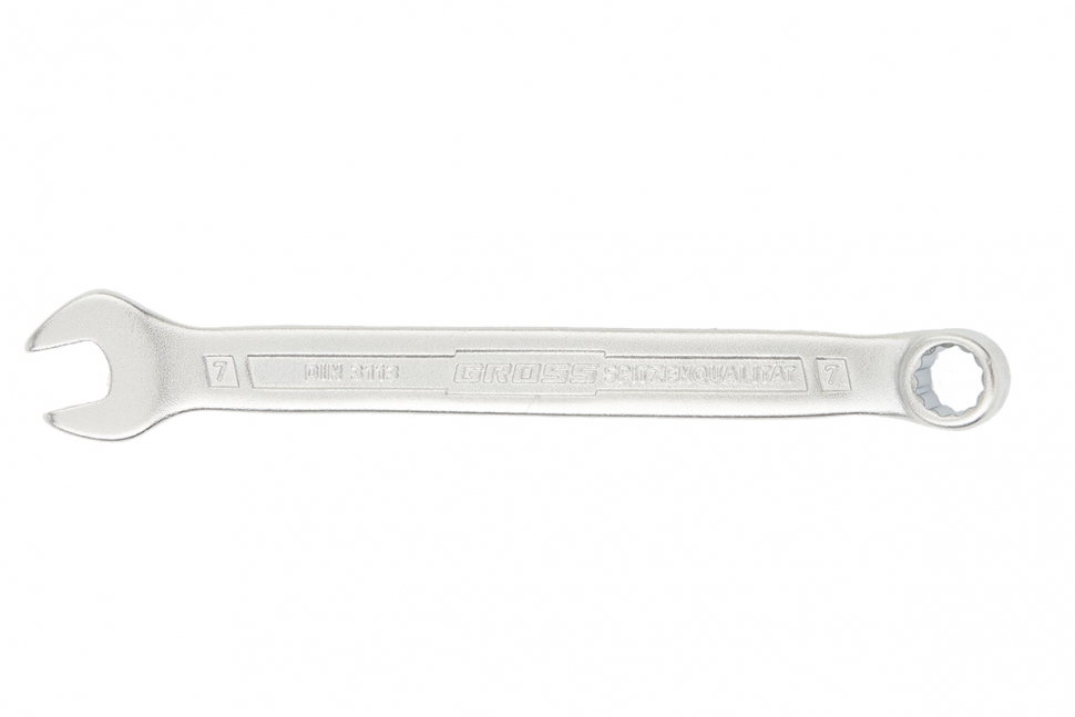 Ключ комбинированный 7 мм, CrV, холодный штамп // GROSS