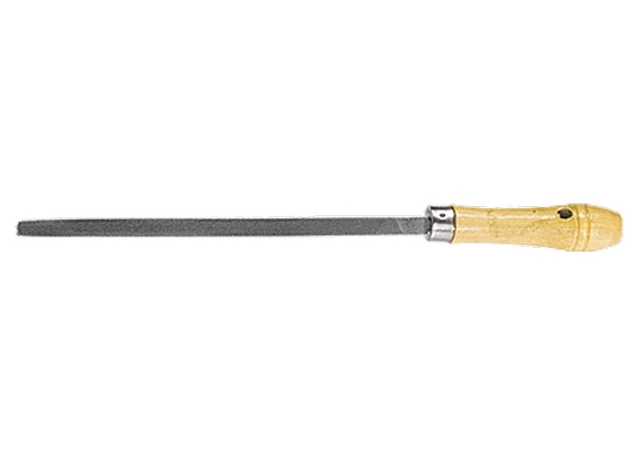 Напилок, 150 мм, тригранний, дерев'яна ручка// СИБРТЕХ