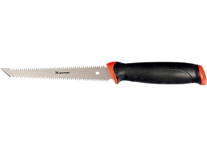 Ножівка по гіпсокартону, 180 мм, двостороннє робоче полотно, двокомпонентна рукоятка// MTX